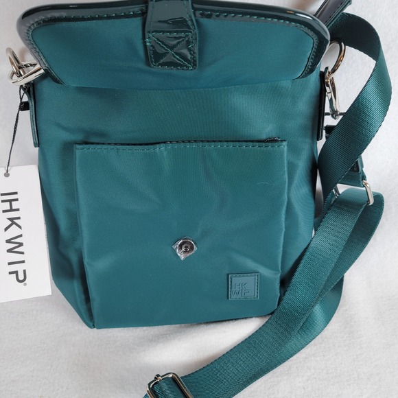 Ihkwip Handbags - IHKWIP Womens Crossbody Buckle Up Travel Nylon Bag Medium Teal Green Outdoor